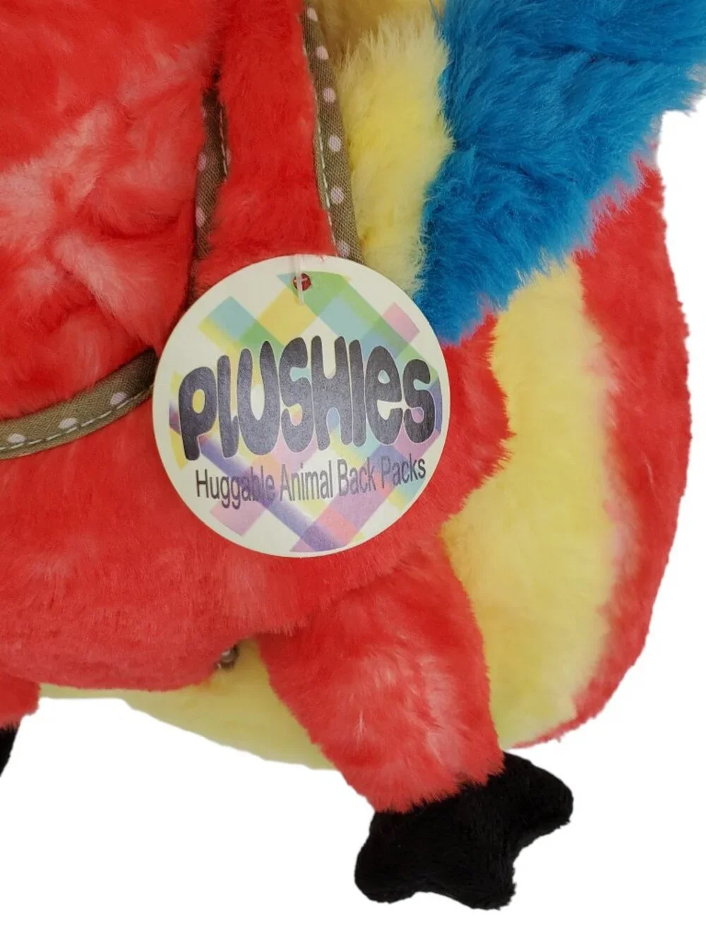 Plushies Parrot Back Pack Child Kid Soft Huggable Stuffed Animal Travel Day Care